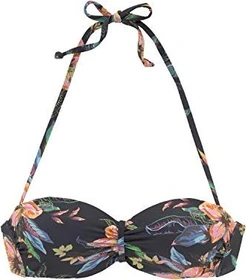 Lascana Malia Bandeau Bikini-Oberteil anthrazit print (Damen)
