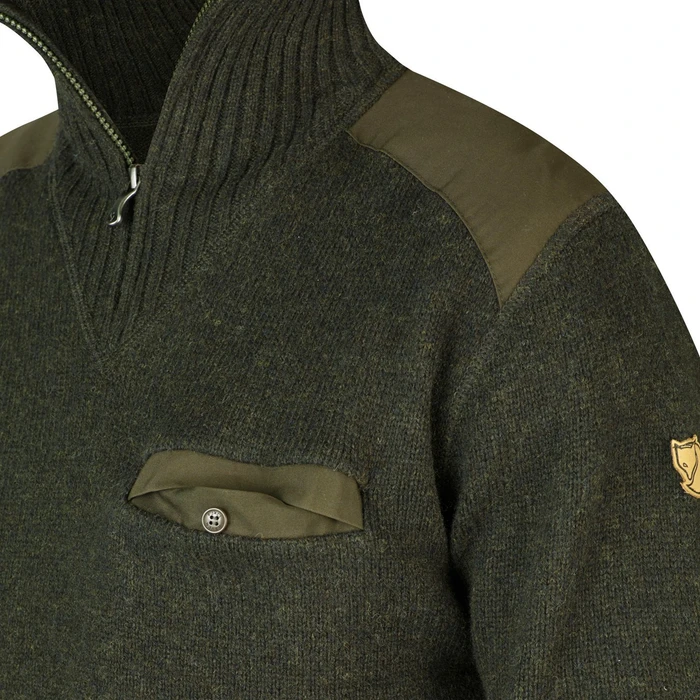 Fjällräven Koster Strickpullover dark olive (Herren)