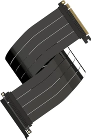 LinkUP AVA5 Riser Kabel, gerade, PCIe 5.0, 700mm, schwarz