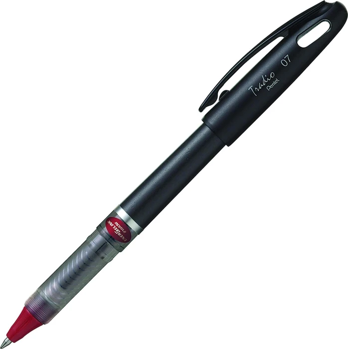 Pentel EnerGel Tradio Black BL117A Gelroller schwarz, 12er-Pack