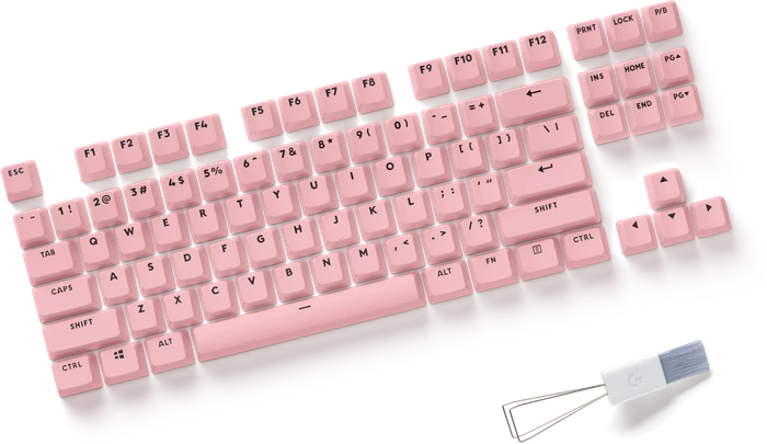 Logitech G715 Lightspeed Gaming Keyboard, TKL, Aurora, weiß, GX-RED, USB/Bluetooth, US