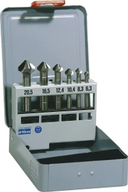 Alpen HSS KM6 Kegelsenker-Sortiment inkl. Werkzeugbox, 6-tlg.
