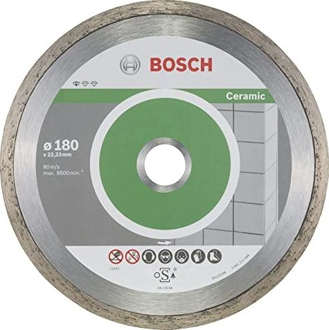 Bosch Professional Standard for Ceramic Diamanttrennscheibe, 180x1.6x22.23mm, 10 Stück