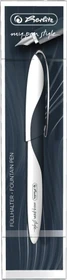 Herlitz my.pen style weiß/dark shale, rechte Hand/linke Hand, mittel, Folienbox