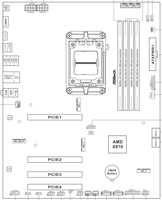 ASRock X870 Pro-A WiFi (AMD AM5)