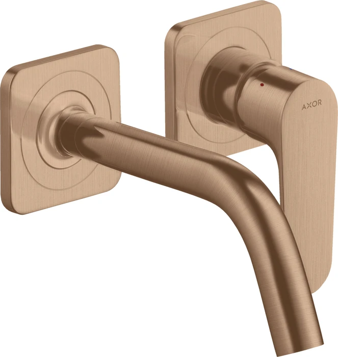 Hansgrohe Axor Citterio M Waschbeckenarmatur 167mm brushed red gold