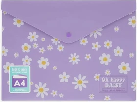 Legami Fold & Order Dokumentenmappe, 1 Fach, A4, quer, Daisy