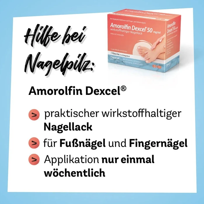 Amorolfin Dexcel 50mg/ml wirkstoffhaltiger Nagellack, 5ml
