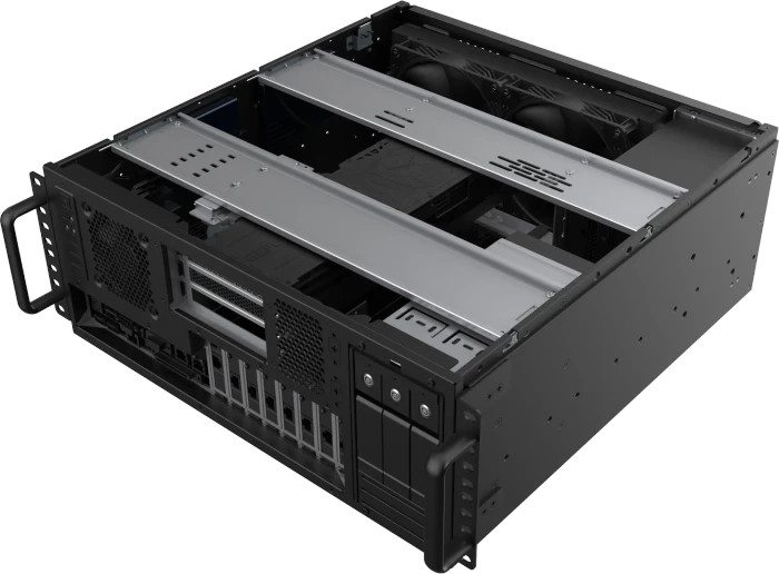 SilverStone RM47-502-I, Rackmount Storage, schwarz, 4HE, ATX