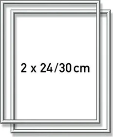 Schipper Arts & Crafts 2 Alurahmen 24x30cm silber