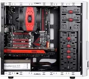 Thermaltake Commander MS-1 Snow Edition USB 3.0, Acrylfenster