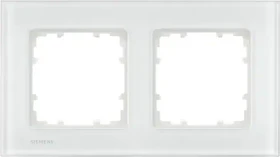 Siemens DELTA miro Glas Rahmen 2-Fach, weiß