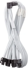 CableMod C-Series Pro, 12VHPWR Kabel, Corsair Type 4, 4x 8-Pin PCIe Stecker auf 16-Pin PCIe 5.0 12VHPWR Stecker, Adapterkabel, 90°, Variante A, weiß, 60cm (CM-PCSR-16P4-RAN60KW-5PW-R-SS)