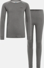 Odlo Natural Merino 200 Base Layer Set grey melange (Junior)
