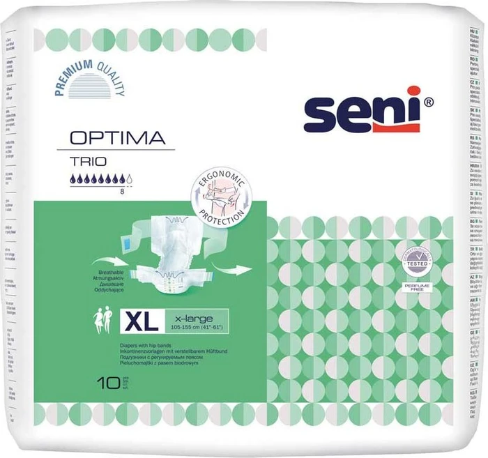 Seni Optima Trio Hygieneeinlage mit Hüftbund Größe XL, 60 Stück