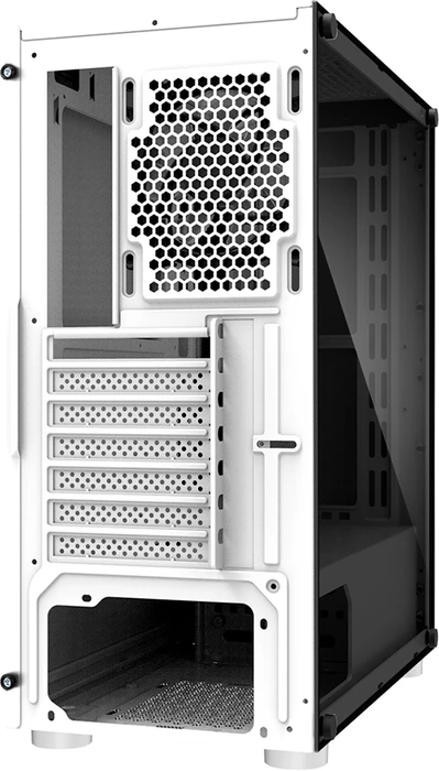 Zalman R2, weiß, Glasfenster