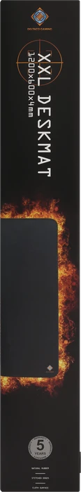 Deltaco XXL Desk Mat, 1200x600mm, schwarz