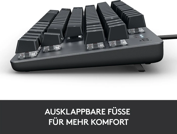 Logitech K835 TKL Mechanical Keyboard, grau/schwarz, TTC RED, USB, DE