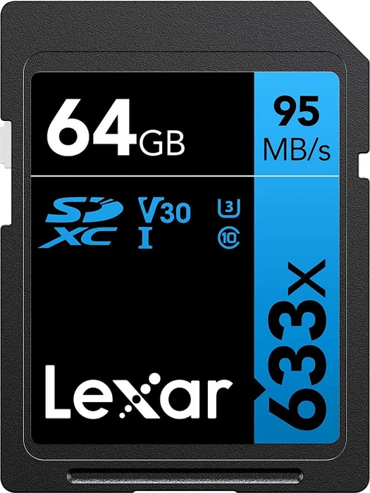 Lexar Professional 633x, SD UHS-I U1 / UHS I U3, V10 / V30