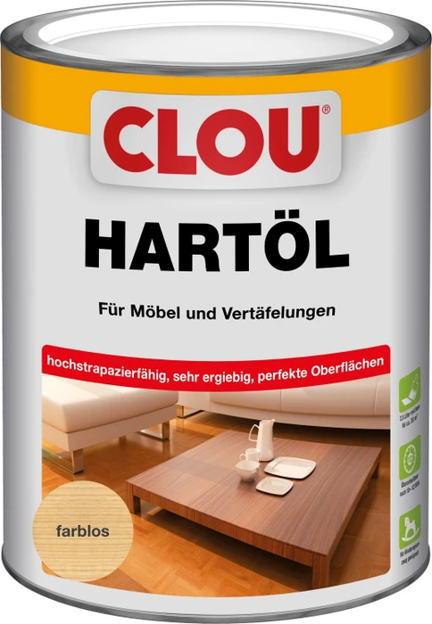CLOU Hartöl innen farblos, 2.5l