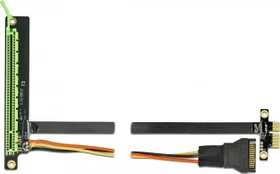 DeLOCK Riser Karte, mit flexiblem Kabel, gewinkelt, PCIe 3.0, 800mm