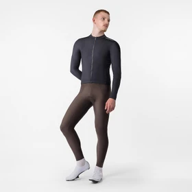 Castelli Espresso Thermal 2 Trikot langarm schwarz/weiß (Herren)