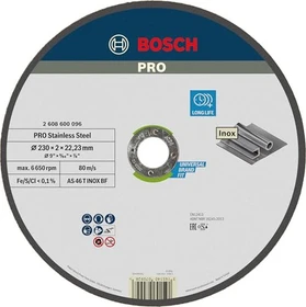 Bosch Professional AS46TBF Expert for Inox Trennscheibe, 230x2x22.23mm, 1 Stück