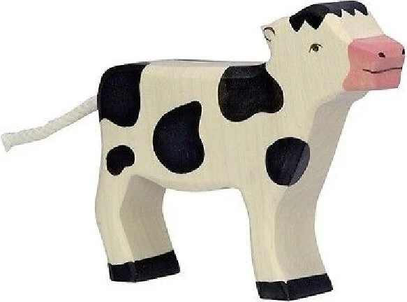 Goki Holztiger Kalb stehend schwarz