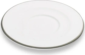 Gmundner Keramik Grauer Rand Unterteller Cappuccino Gourmet 14cm