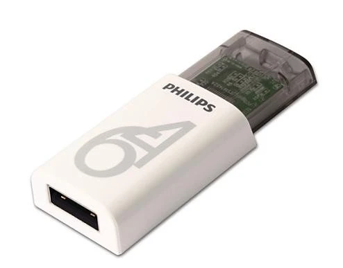 Philips Eject 2.0 64GB weiß/schwarz, USB-A, USB 2.0