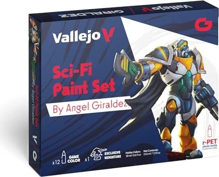 Vallejo Game Color Sci-Fi Paint Set by Angel Giraldez Farbset, 12-tlg.
