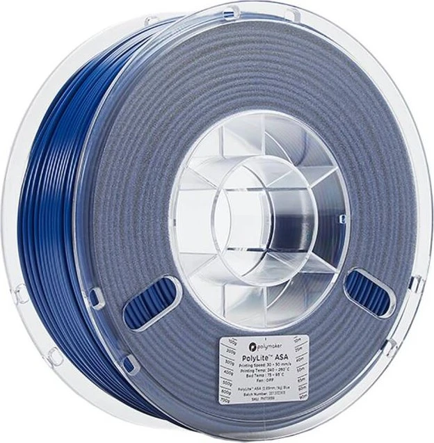 Polymaker PolyLite ASA, blau, Spule, 2.85mm, 1.00kg