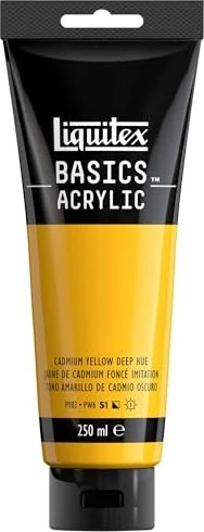 Liquitex Basics Acrylic cadmium yellow deep hue, 250ml