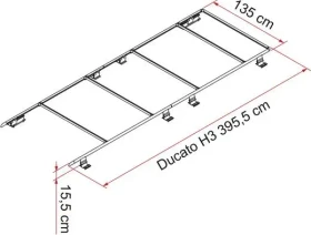 Fiamma Roof Rail Ducato H3