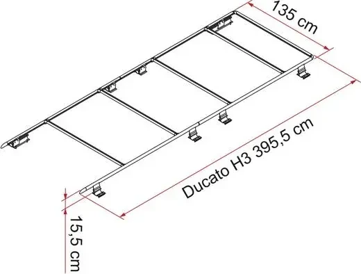 Fiamma Roof Rail Ducato H3