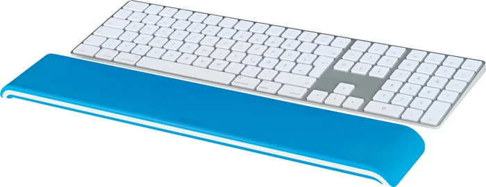 Leitz Ergo WOW höhenverstellbare Handgelenkauflage für Tastatur, blau/weiß