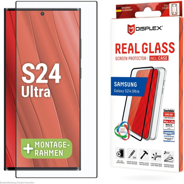 Displex Real Glass + Case für Samsung Galaxy S24 Ultra