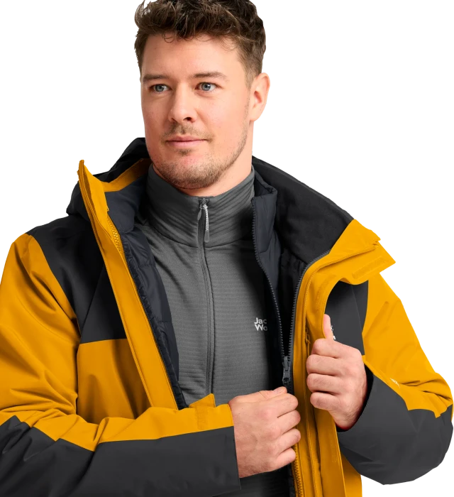 Jack Wolfskin Jasper Pro 3in1 Funktionsjacke burly yellow JW (Herren)