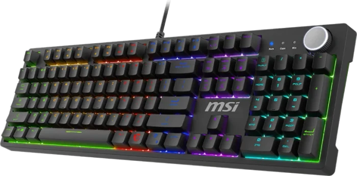 MSI FORGE GK320, LEDs RGB, hot-swap, RED Switches, USB, DE