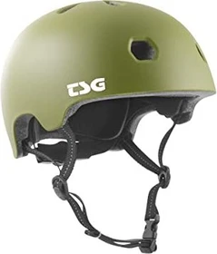 TSG Meta Helm solid color satin olive