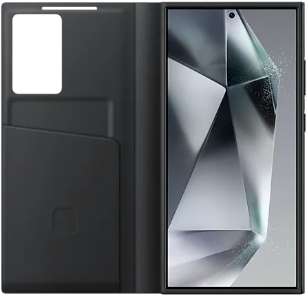 Samsung Smart View Wallet Case für Galaxy S24 Ultra schwarz