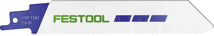 Festool Metal Steel/Stainless Steel HSR 150/1.6 BI/5 Säbelsägeblatt 16TPI, 150x1.1mm, 5 Stück