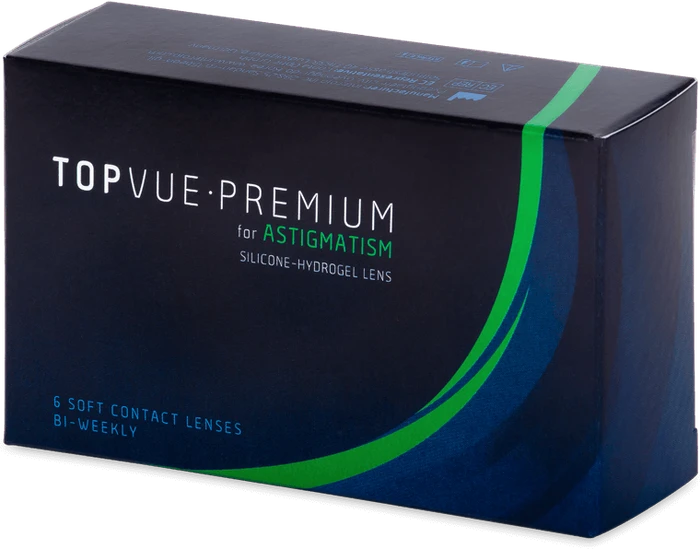 TopVue Premium for Astigmatism, -1.25 Dioptrien, 6 Stück