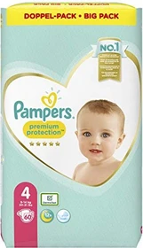 Pampers Premium Protection Gr.4 Einwegwindel, 9-14kg, 60 Stück