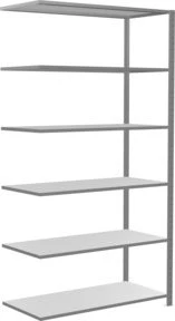 Schulte Lagertechnik Multiplus 150 Anbauregal 130x250x60cm verzinkt