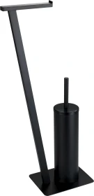 Wenko Lirio WC-Garnitur schwarz Metall