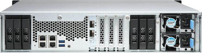 QNAP QuTS hero TS-h1886XU-RP-R2-D1622-32G, 32GB RAM ECC, 2x SFP+ 10Gb/s, 4x RJ-45 2.5GBase-T, 2HE