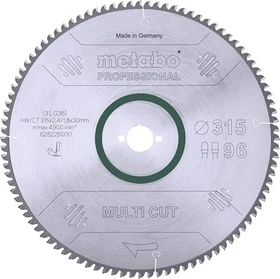 Metabo Multi Cut Kreissägeblatt 96Z, 315x1.8x30mm, 1 Stück