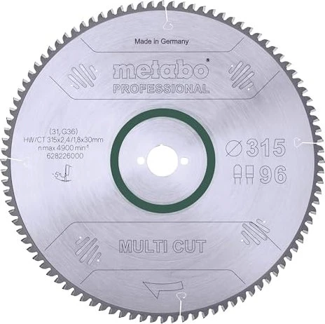 Metabo Multi Cut Kreissägeblatt 96Z, 315x1.8x30mm, 1 Stück