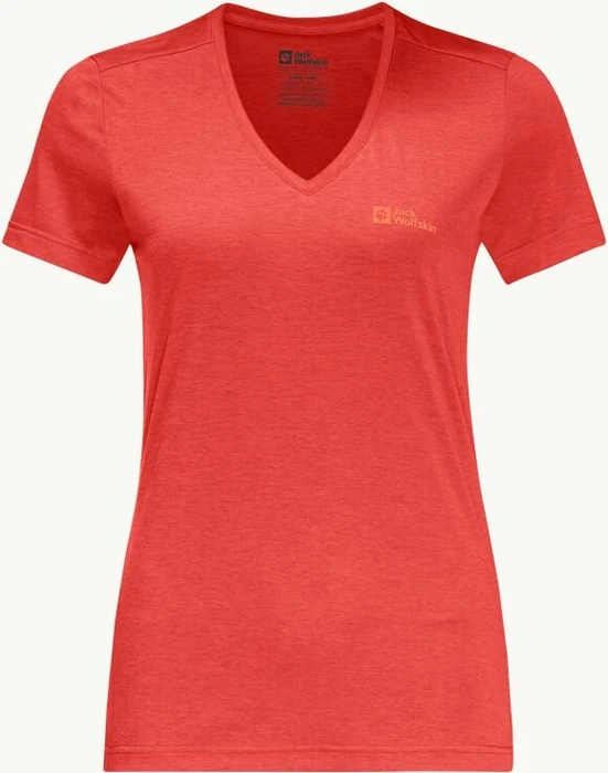 Jack Wolfskin Crosstrail Funktionsshirt kurzarm tango orange (Damen)